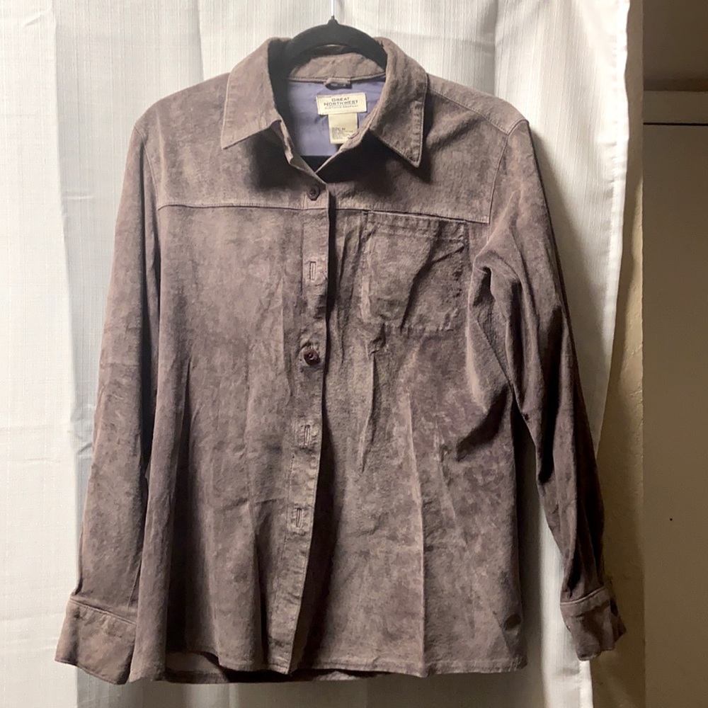 Great Northern 100% leather button up!